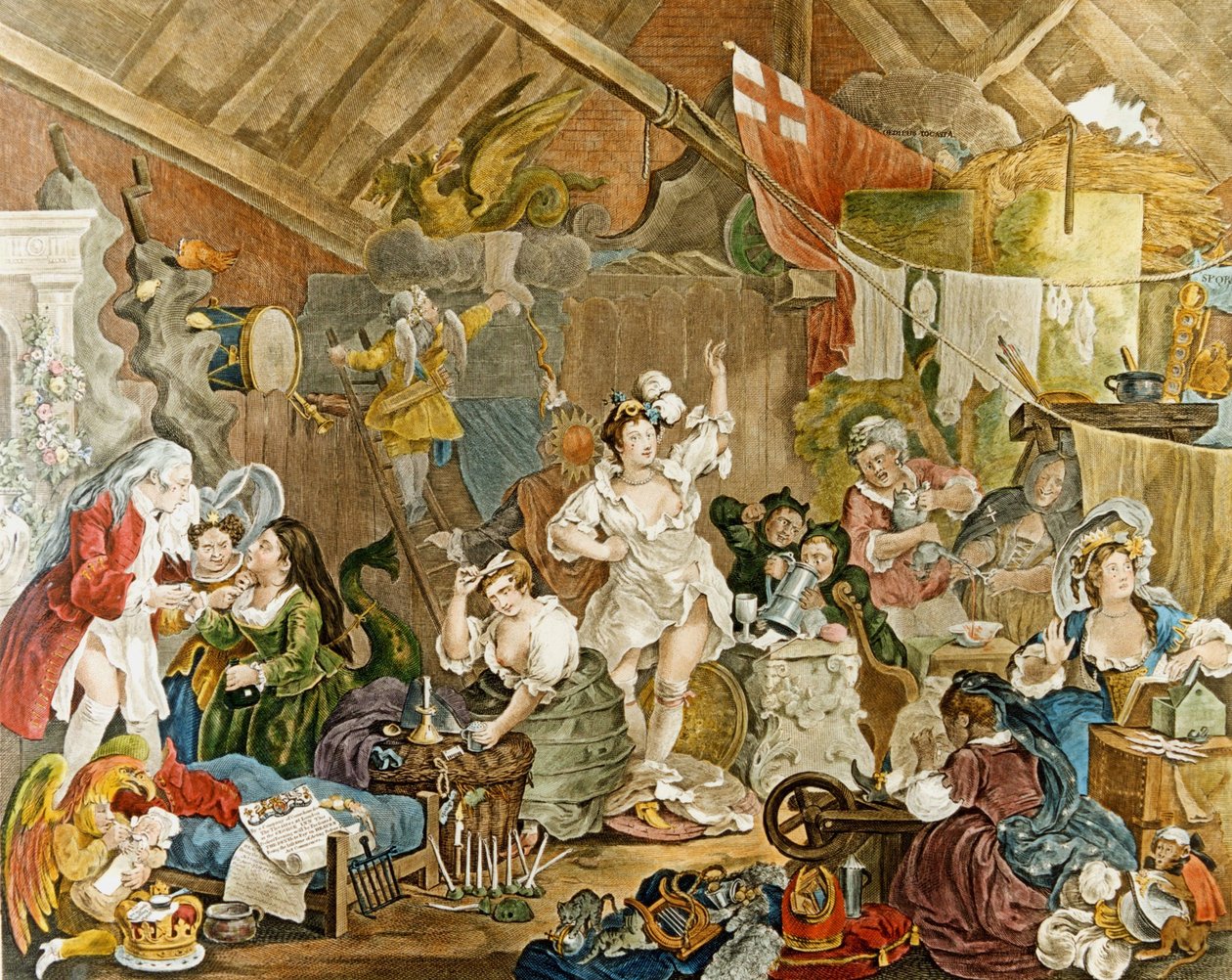Les Actrices ambulantes de William Hogarth s