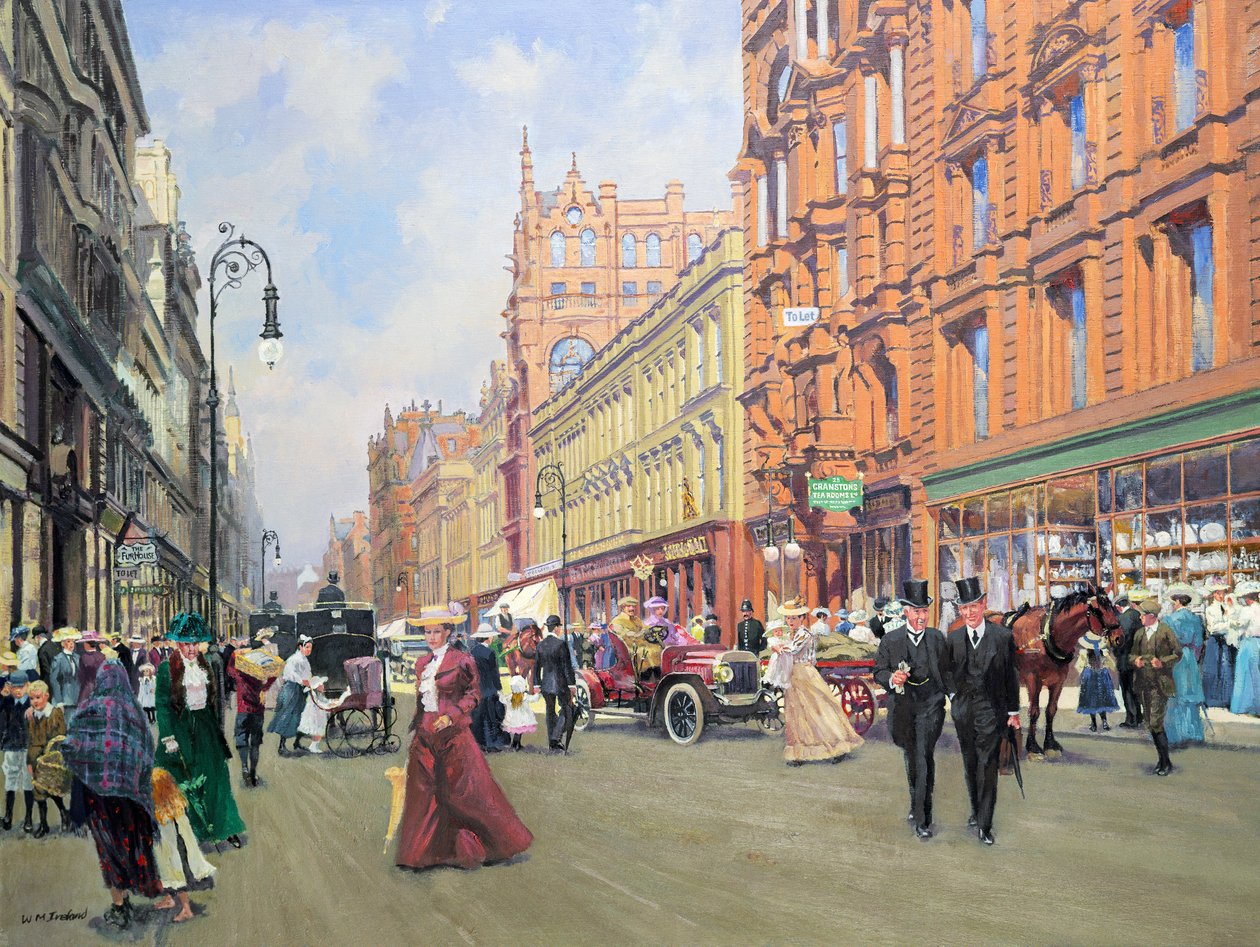 Buchanan Street im Jahr 1910 von William Ireland