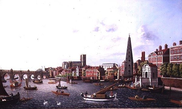 Vue de la Tamise à York Steps en direction de l