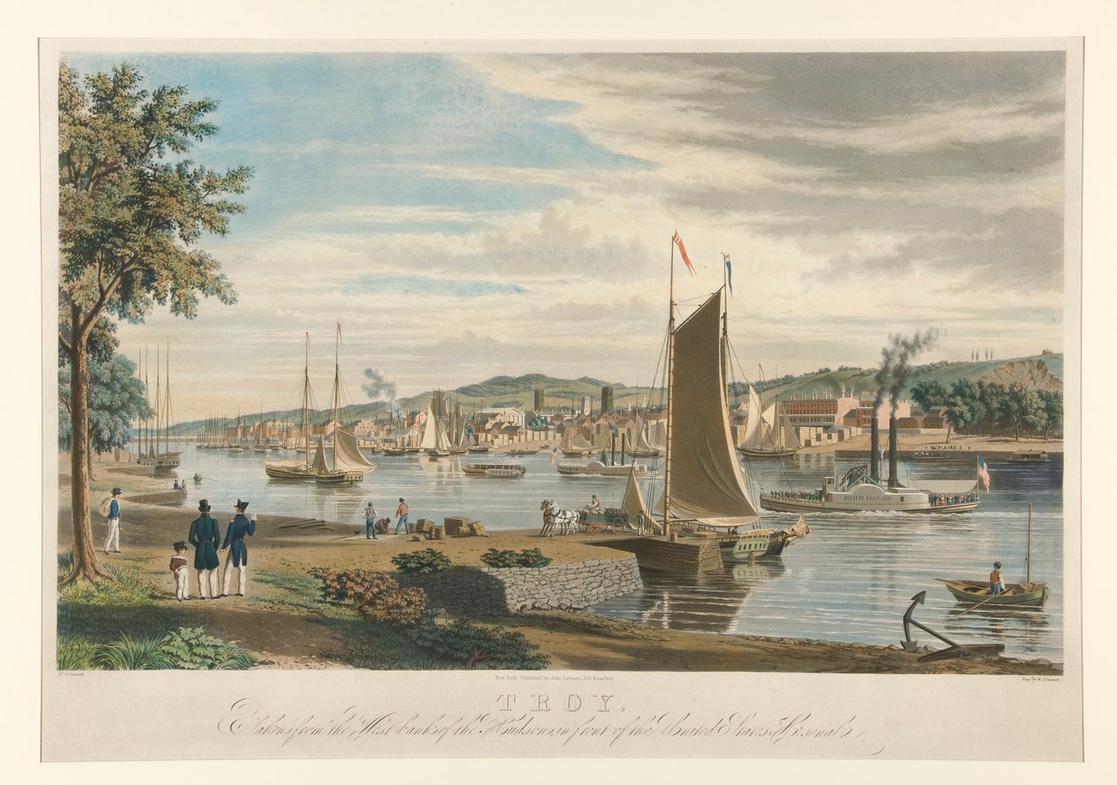 Troy. Pris de la rive ouest de l