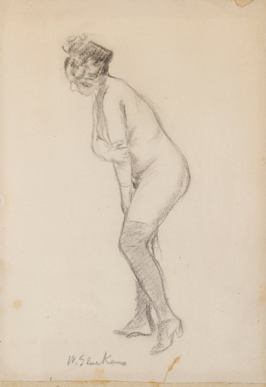 Femme nue debout - William James Glackens