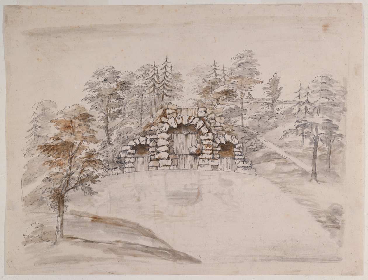 Chiswick, design pour une cascade - William Kent