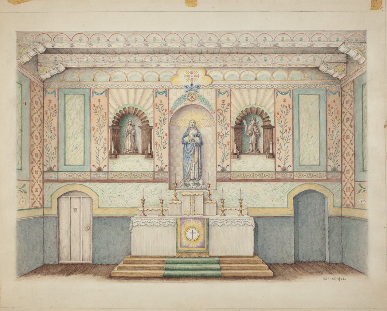 Mission La Purisima - Restaurée en 1941 - William Kieckhofel