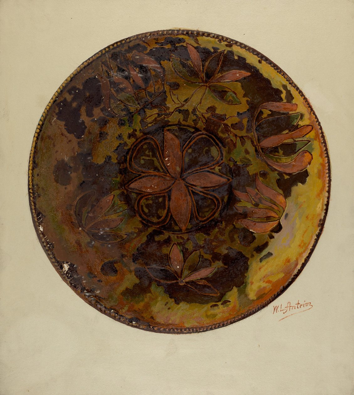 Assiette allemande de Pennsylvanie - William L Antrim