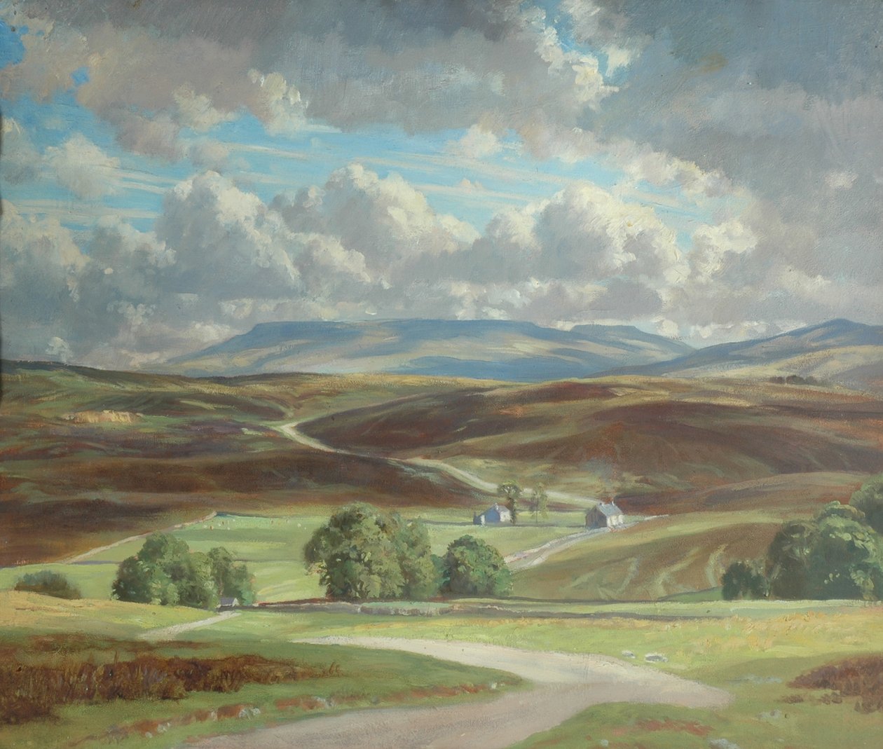 Newbiggin Moor et Wild Boar Fell - William Lionel Waddington