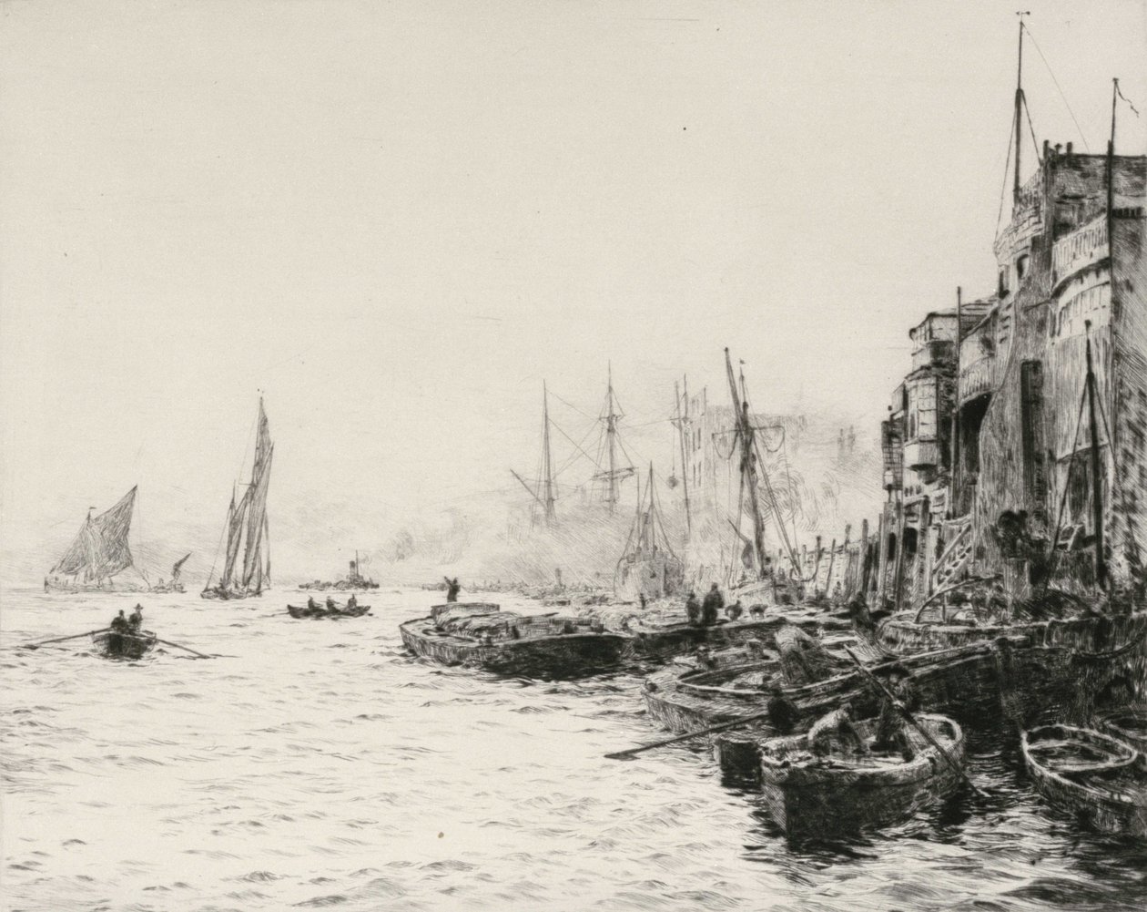 Vieux Limehouse - William Lionel Wyllie
