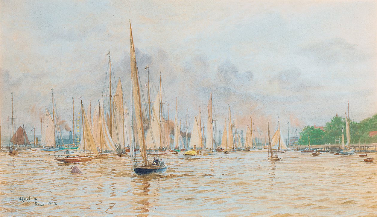 La régate à Kiel - William Lionel Wyllie