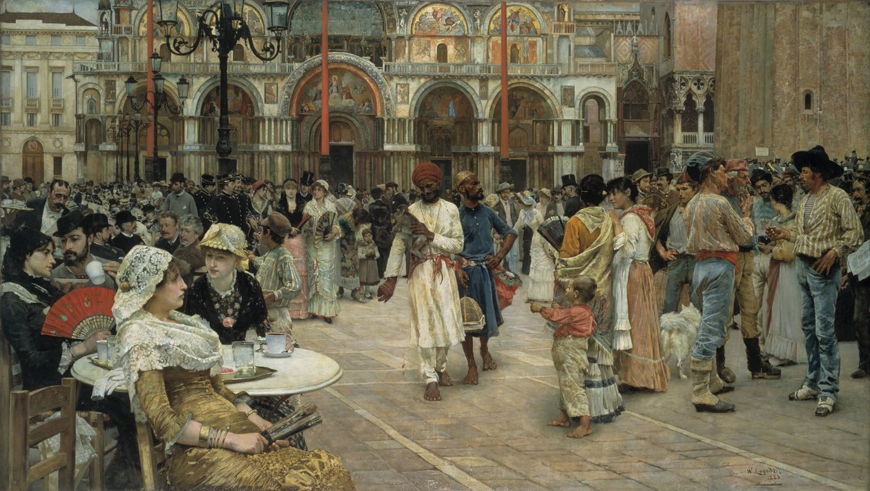 La Piazza Saint-Marc, Venise - William Logsdail