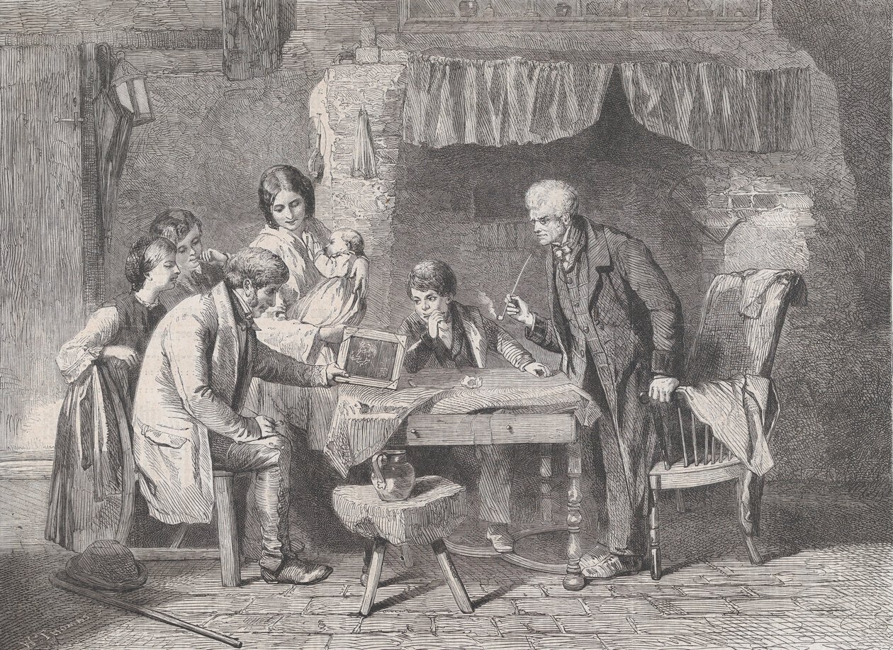 Portrait du grand-père, de Illustrated London News, 4 janvier 1862 - William Luson Thomas