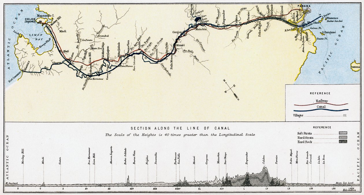 Plan du canal de Panama - William Mackenzie