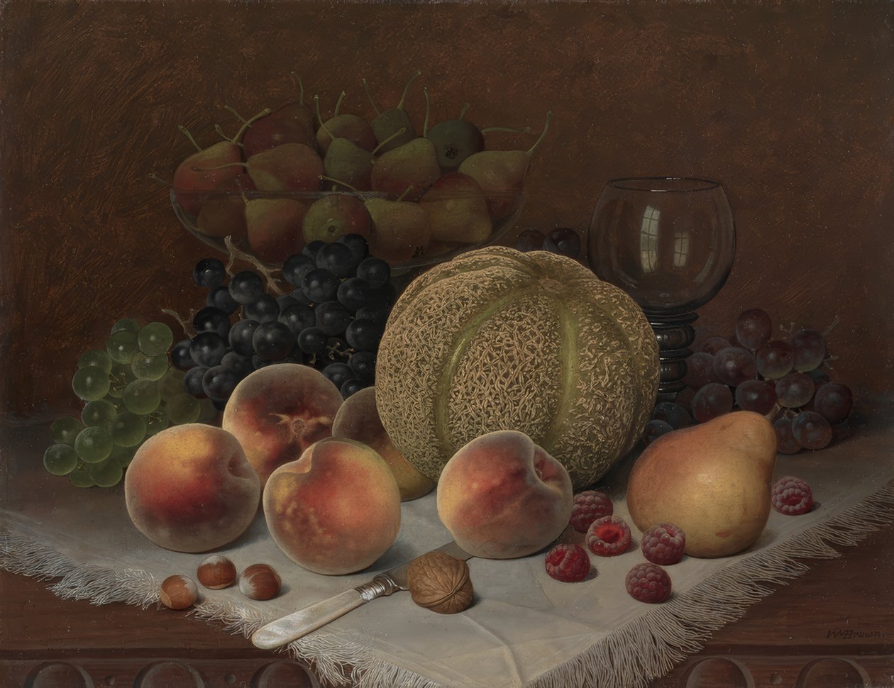 Nature morte au melon - William Mason Brown