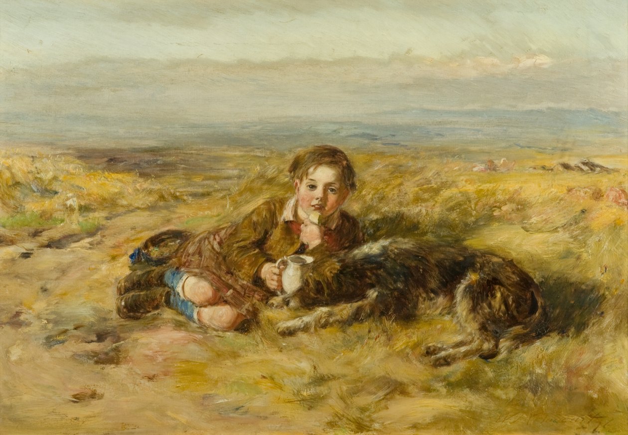 Le petit berger [anciennement catalogué comme Garçon et chien] - William McTaggart