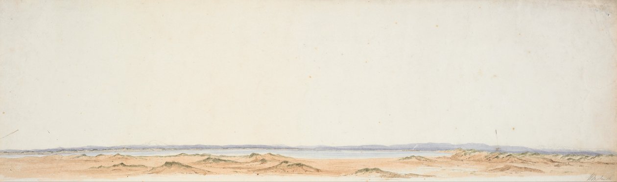 Esquisse depuis la rive sud du Rangitiki - William Mein Smith