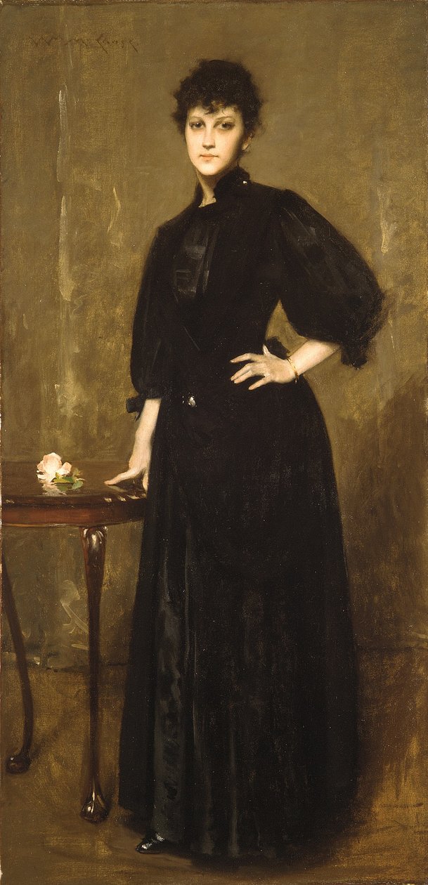 La Dame en noir - William Merritt Chase
