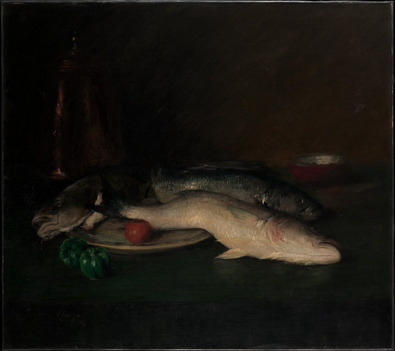 Nature morte : poissons - William Merritt Chase