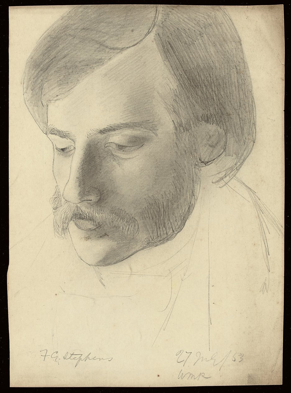 Portrait de Frederick George Stephens, 1853 - William Michael Rossetti