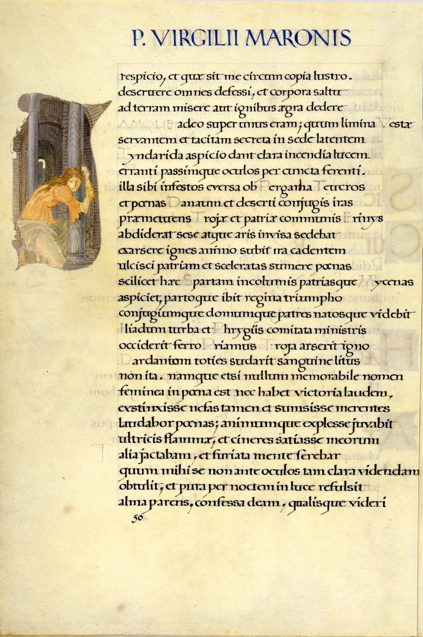 Hélène se cachant dans le Temple de Vesta, page 50 de l