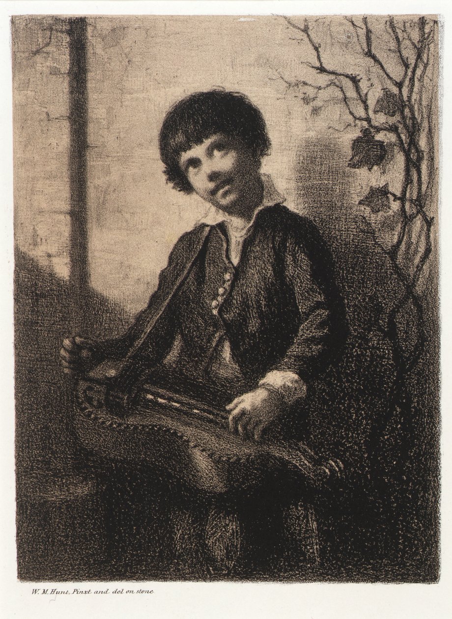 Le garçon de la vielle à roue - William Morris Hunt