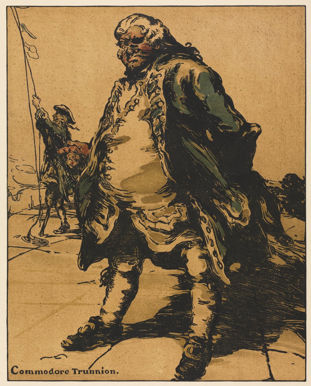 Personnages de Romance : Commodore Trunnion - William Nicholson