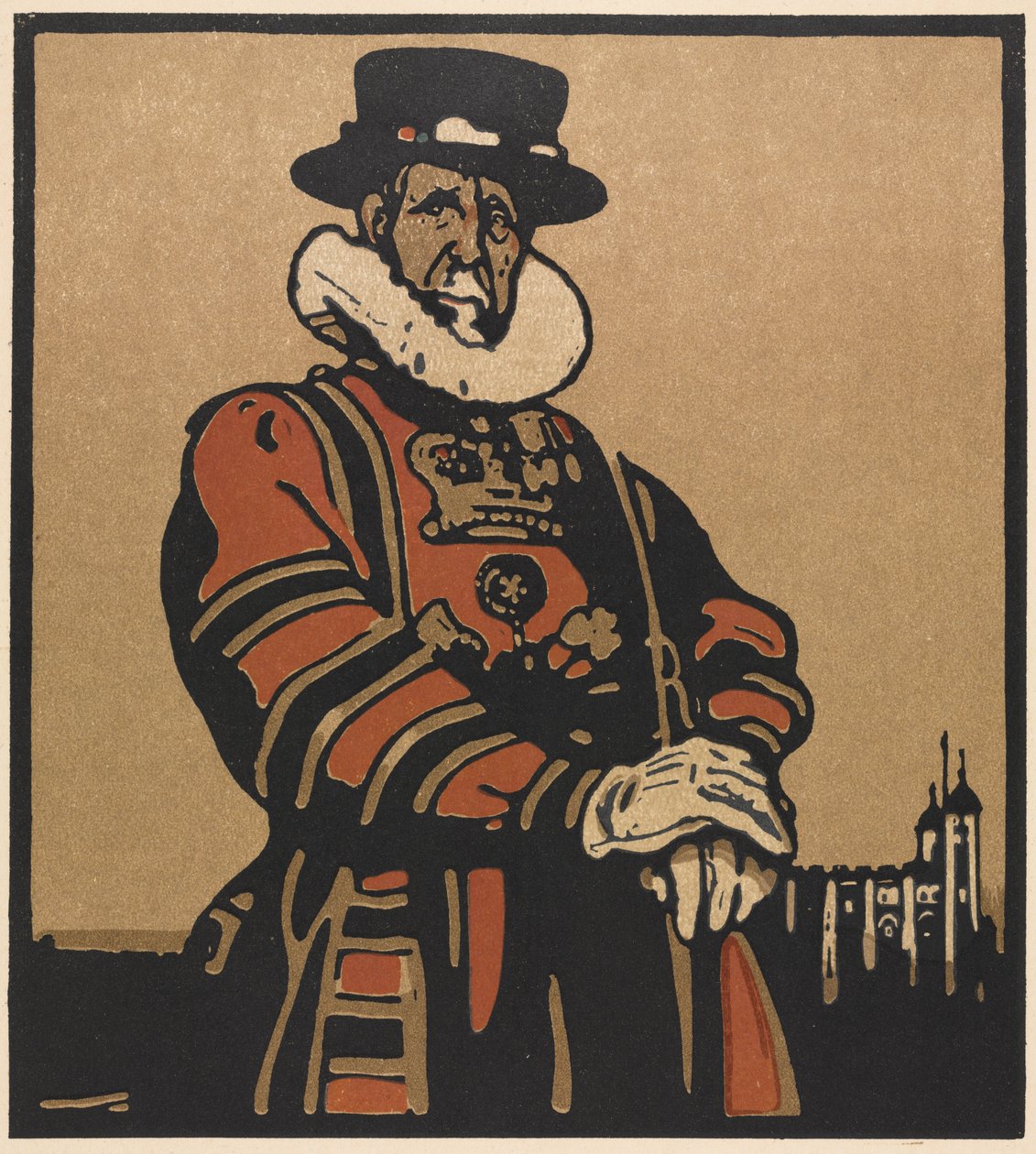Types de Londres : Beefeater - William Nicholson