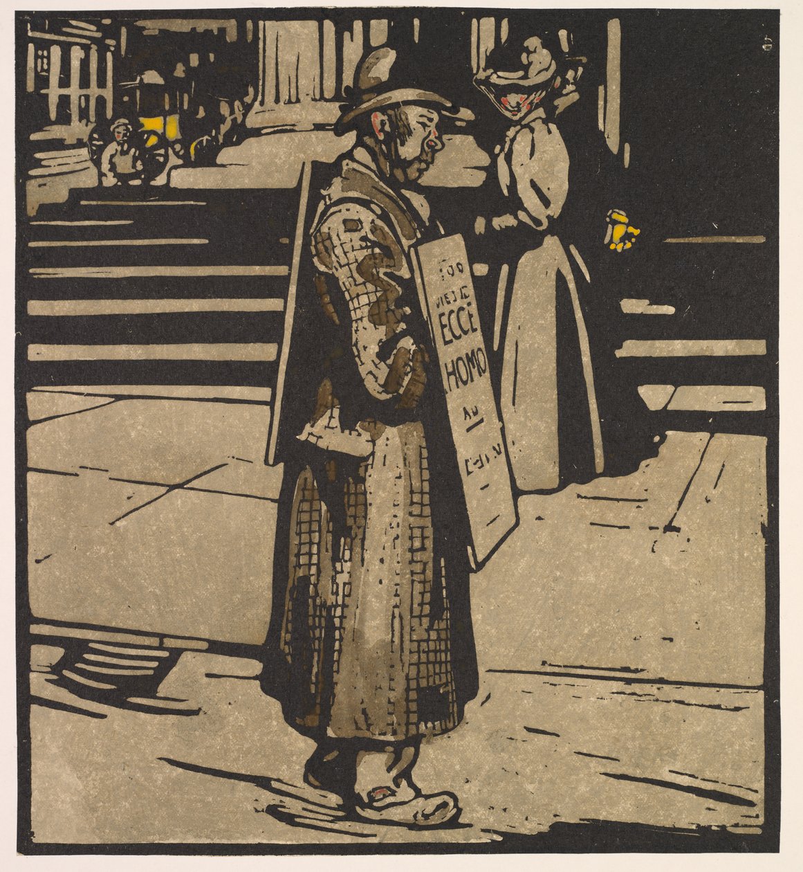 Types de Londres : Homme-sandwich - William Nicholson