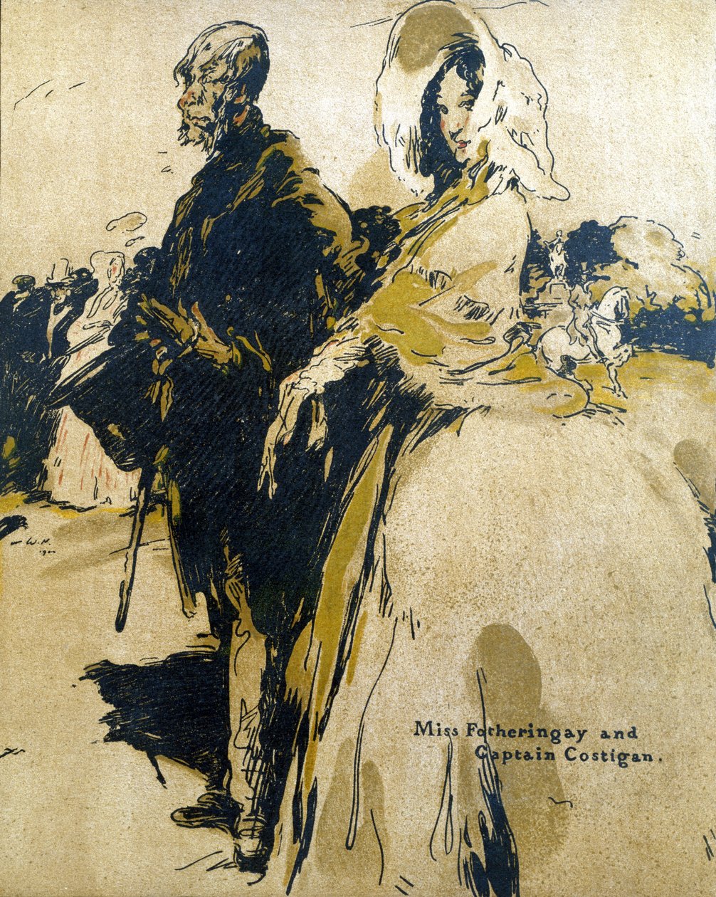 Miss Fotheringay et le Capitaine Costigan, illustration de 