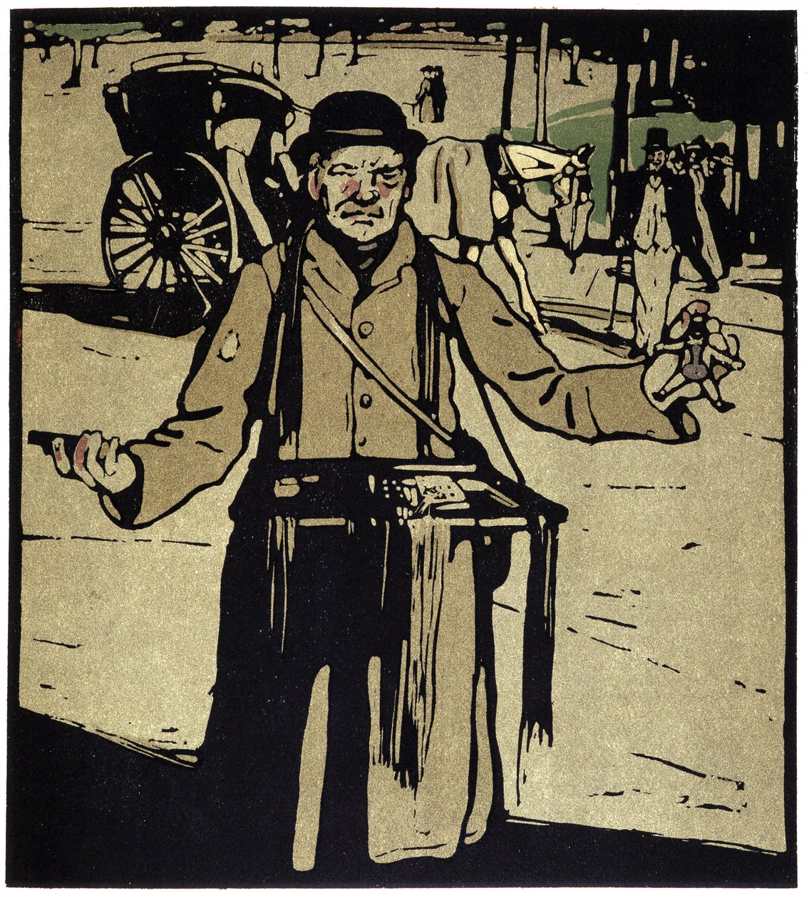 Marchand de jouets, Londres - dans Types de Londres, par William Nicholson, éd. Floury - William Nicholson