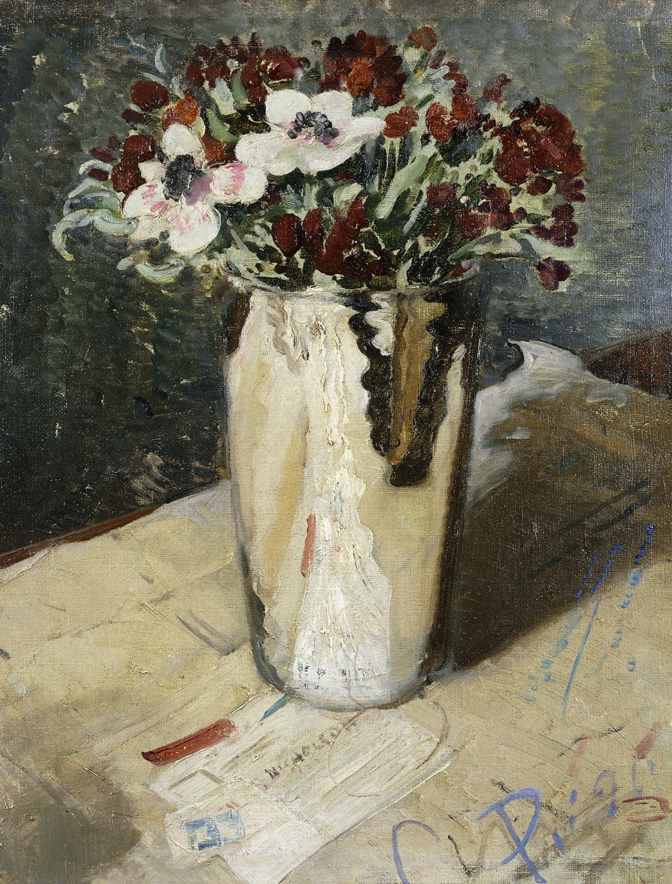 Giroflées et anémones - William Nicholson
