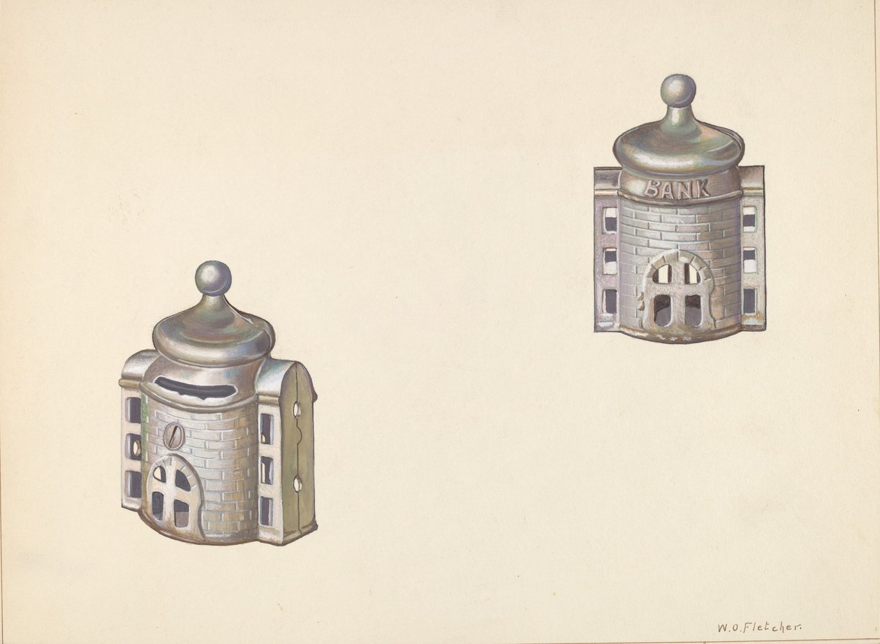 Banque de pièces de dôme byzantin, vers 1938 - William O. Fletcher