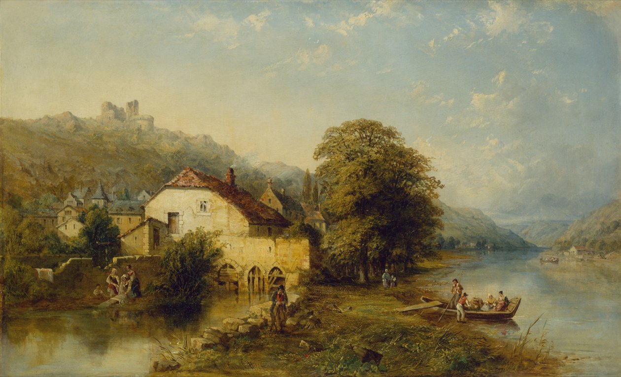 Vue sur la rivière Inn près de Swartz, Tyrol - William Oliver