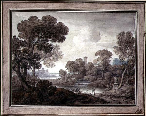 Paysage classique, vers 1770 - William Oram