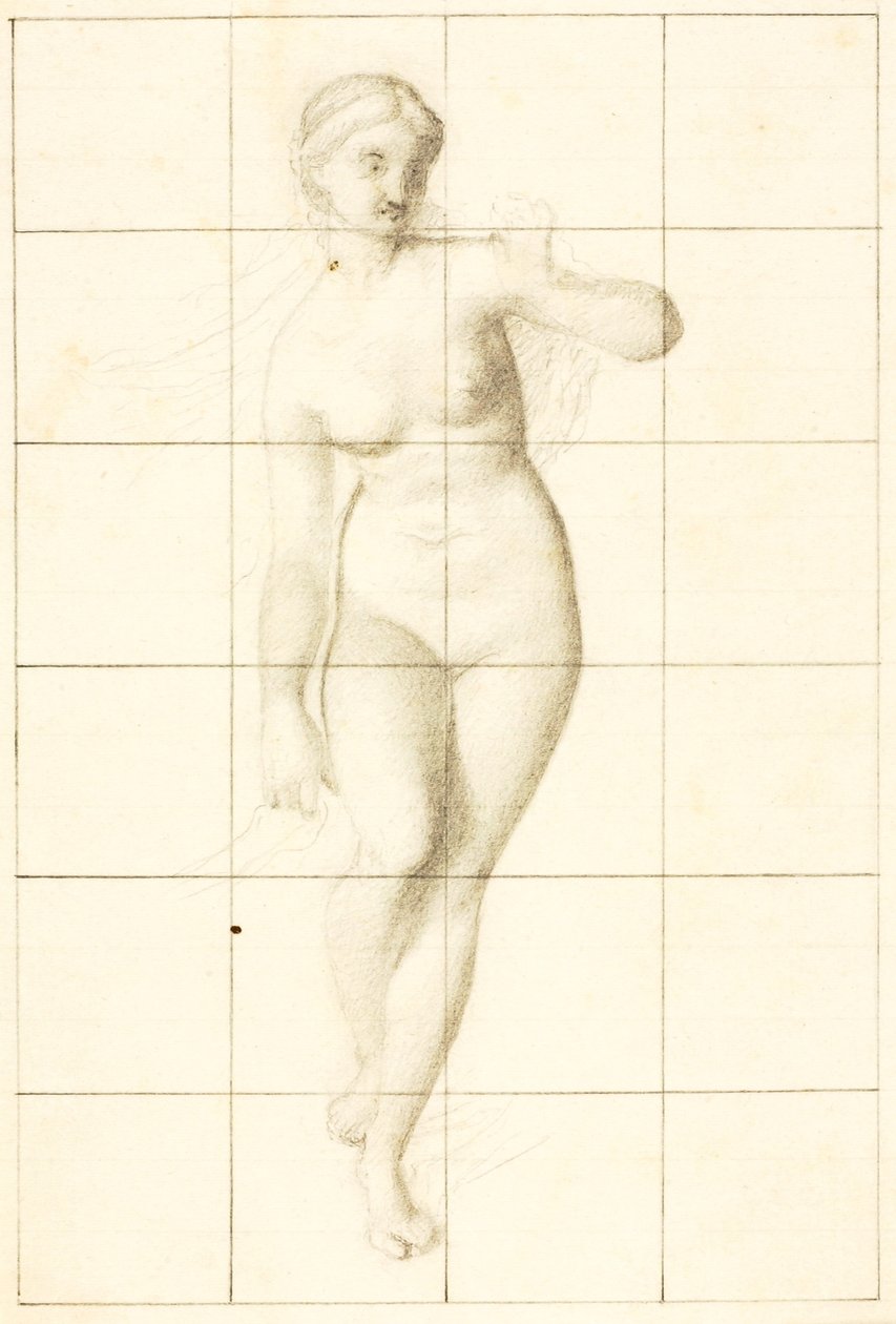 Vénus guidant Eneas et les Troyens vers le rivage latin (étude de Vénus) - William Page
