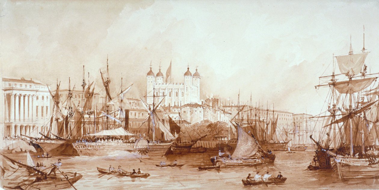 Tour de Londres, Stepney, Londres, vers 1840 - William Parrott