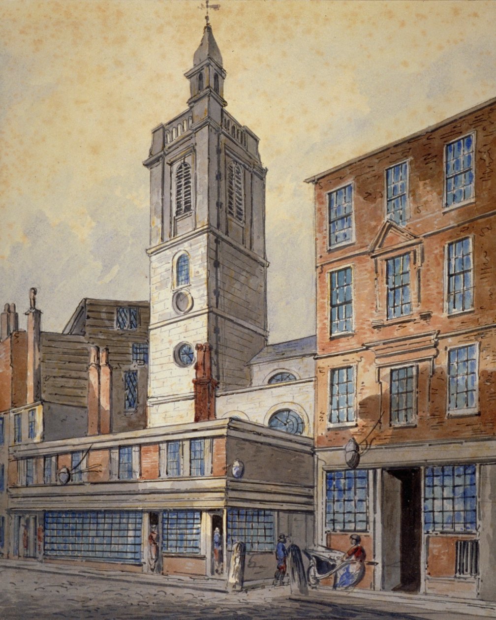 Vue de St Dionis Backchurch, City of London - William Pearson