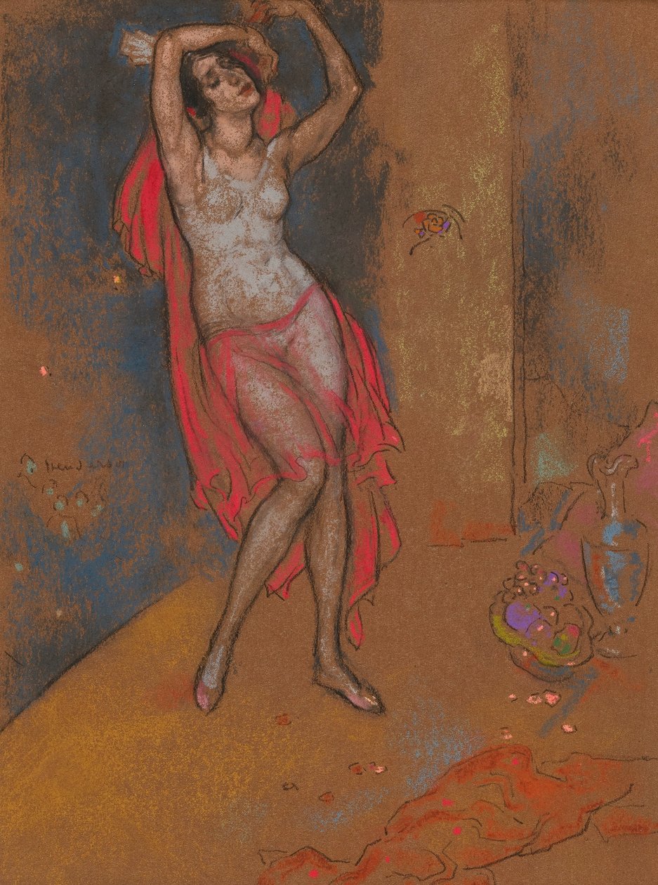 Anna Pavlova dans la fantaisie orientale, Chicago, 1915-16 - William Penhallow Henderson