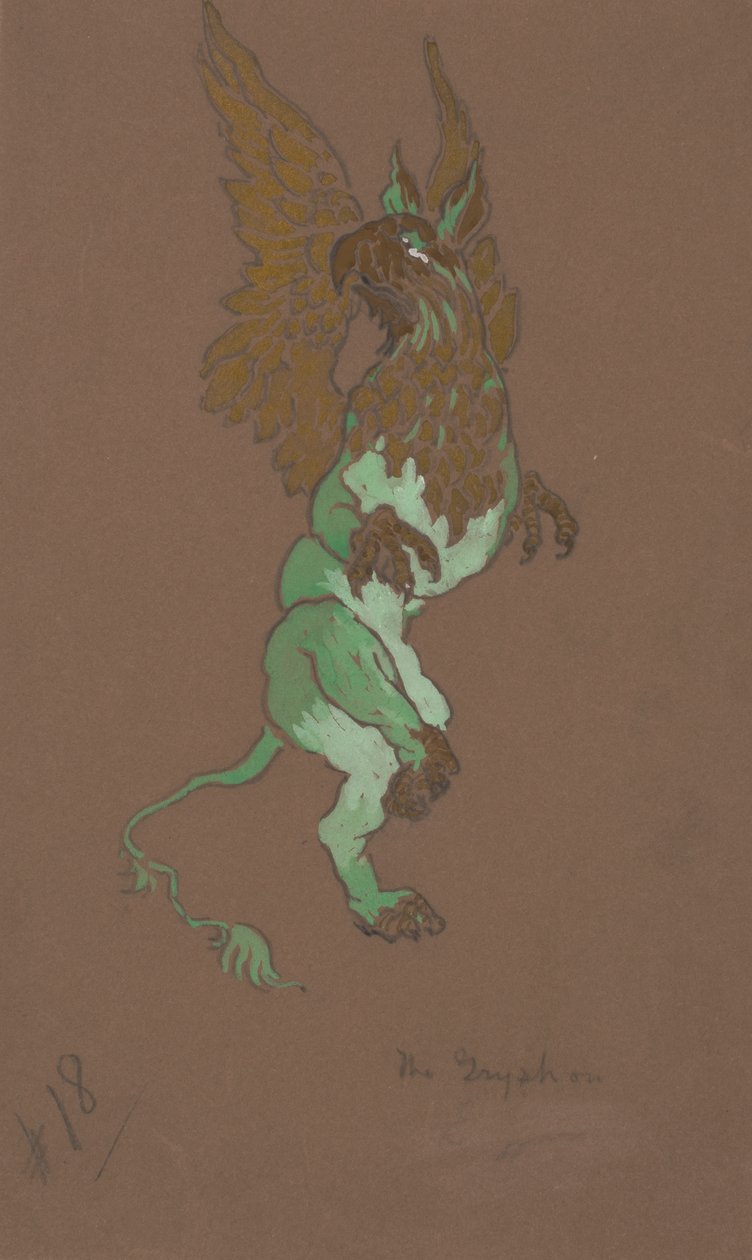 Costume de Gryphon pour Alice au Pays des Merveilles - William Penhallow Henderson