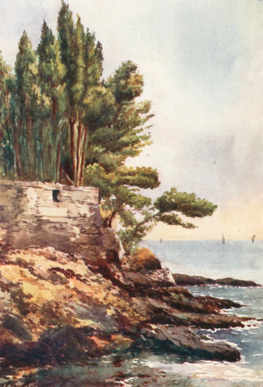 Capo Lungo, Nervi (lithographie couleur) - William Scott