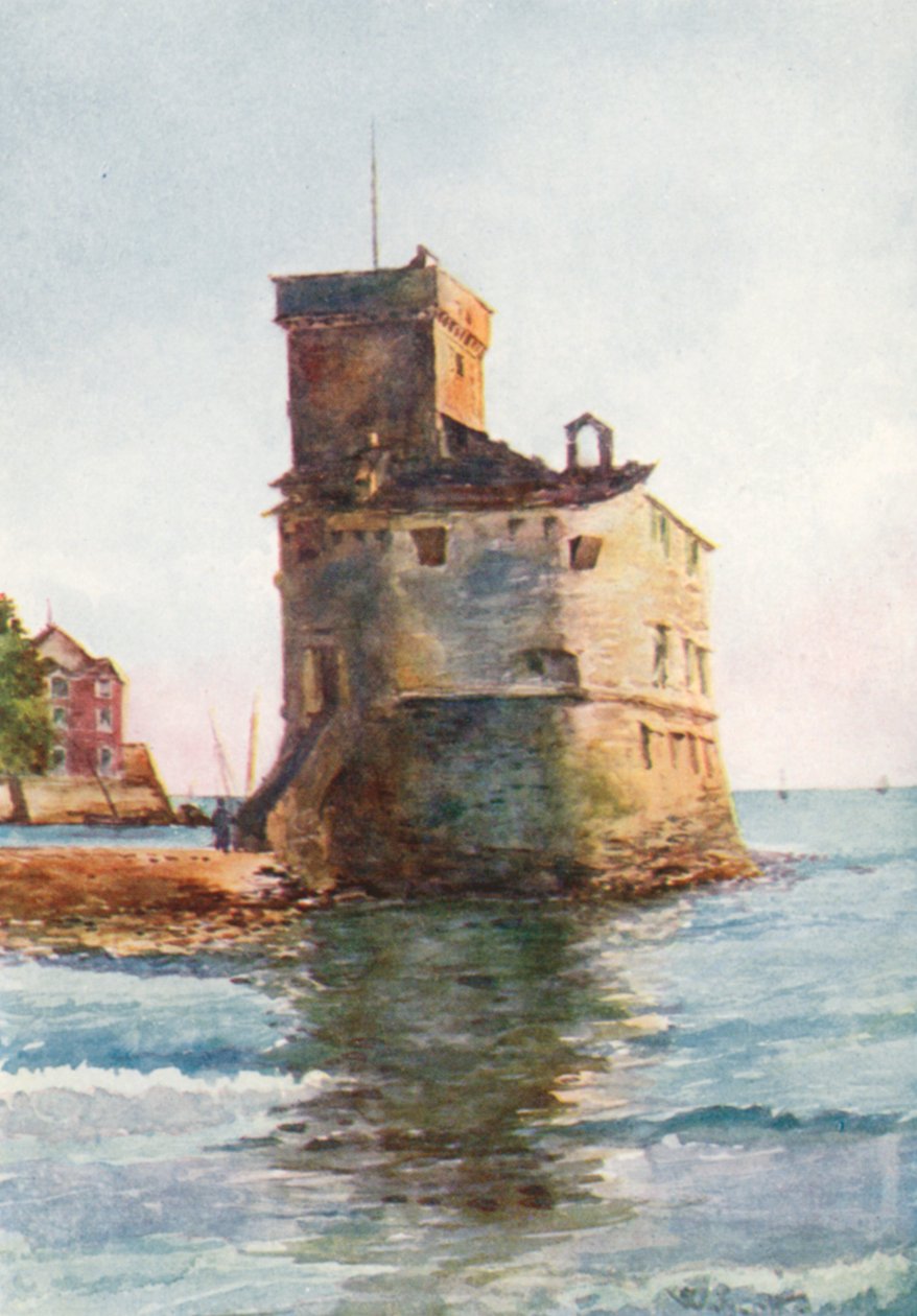 Vieille Tour, Rapallo (lithographie couleur) - William Scott