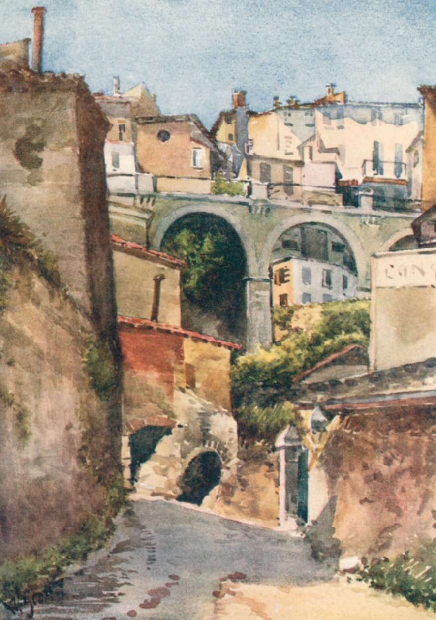 Rue de Grasse (lithographie couleur) - William Scott