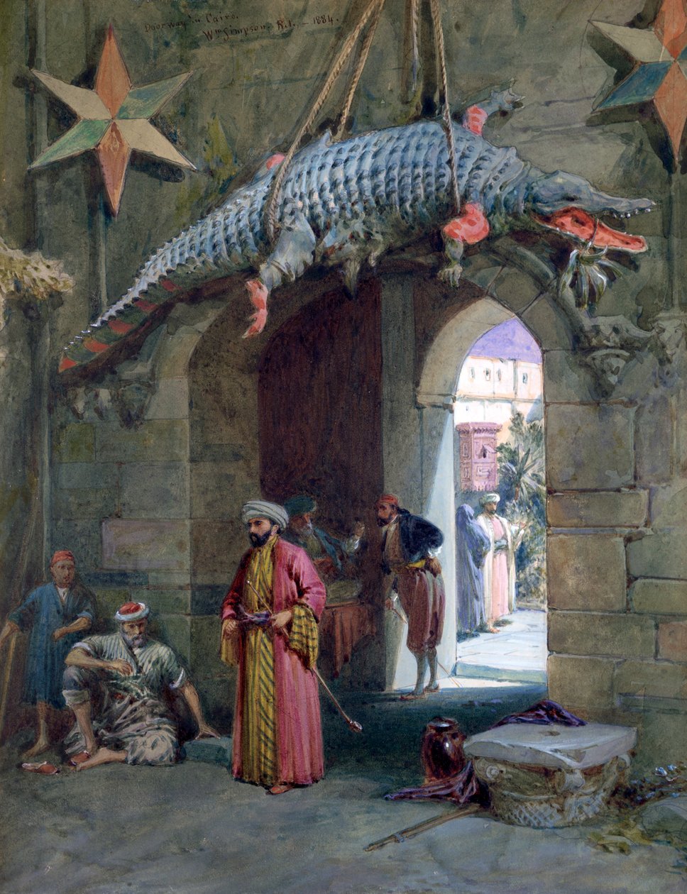 Une porte au Caire, 1884 - William Crimea Simpson