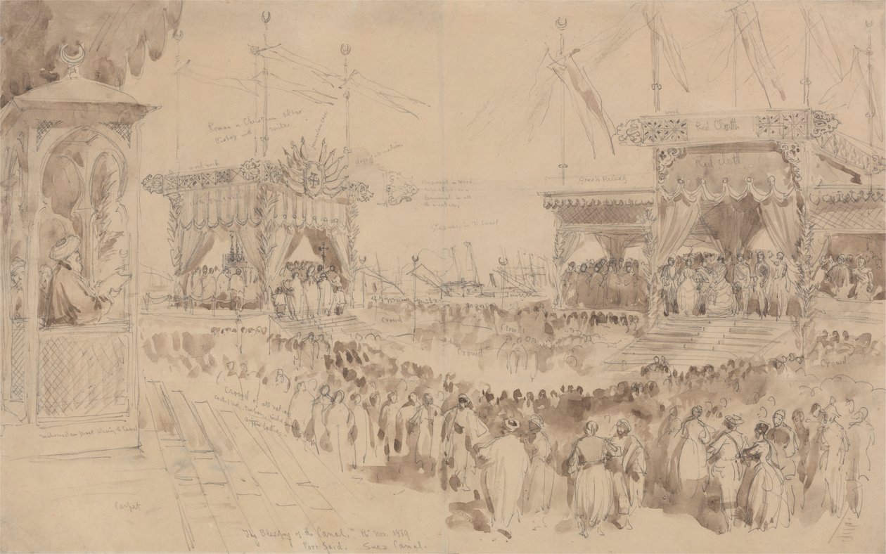 La bénédiction du canal de Suez, 16 novembre 1869 - William Simpson