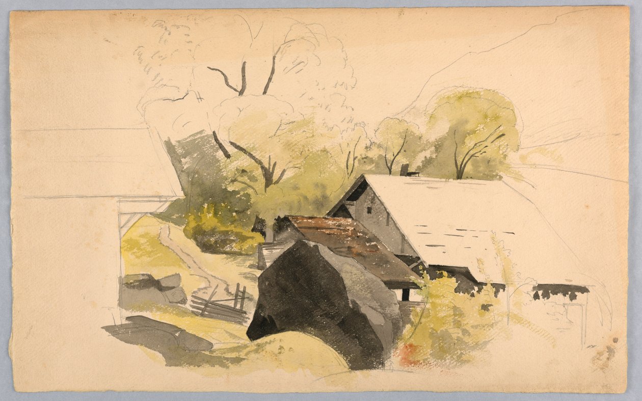 Étude de paysage, Suisse - William Stanley Haseltine