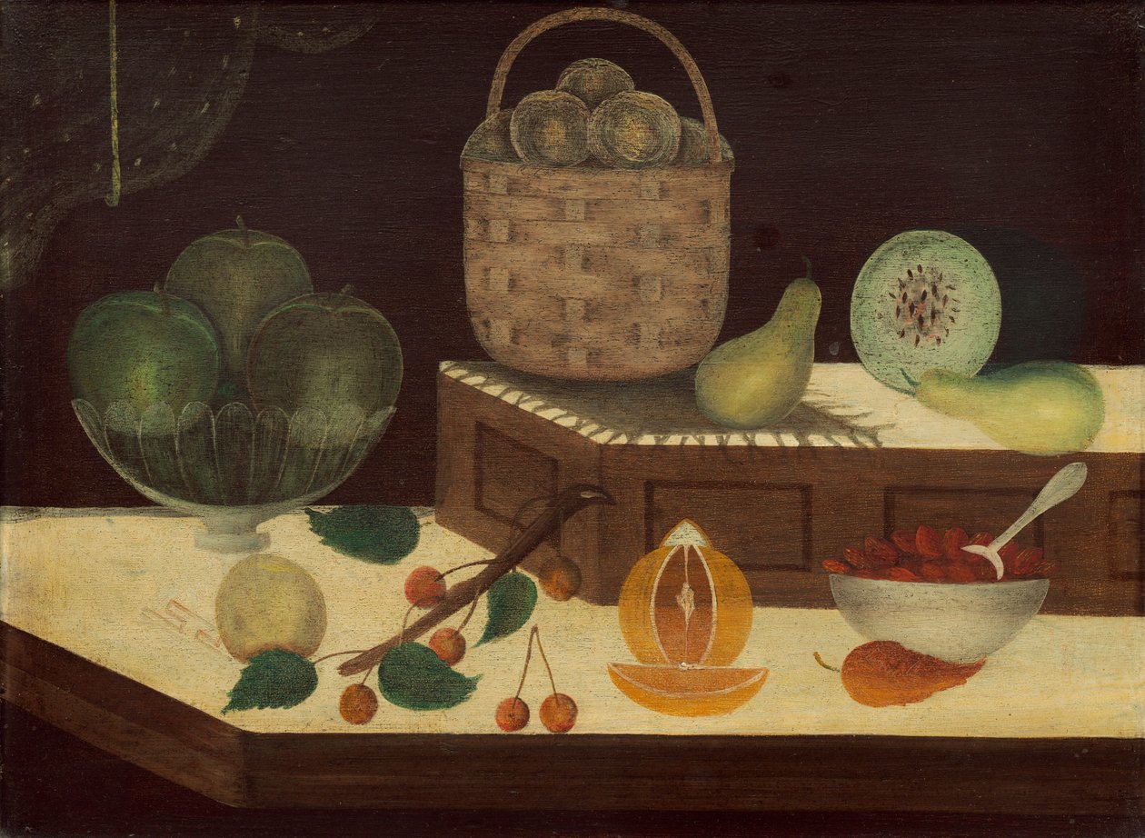 Nature morte aux fruits, vers 1865-1880 (huile sur bois) - William Stephen Coleman