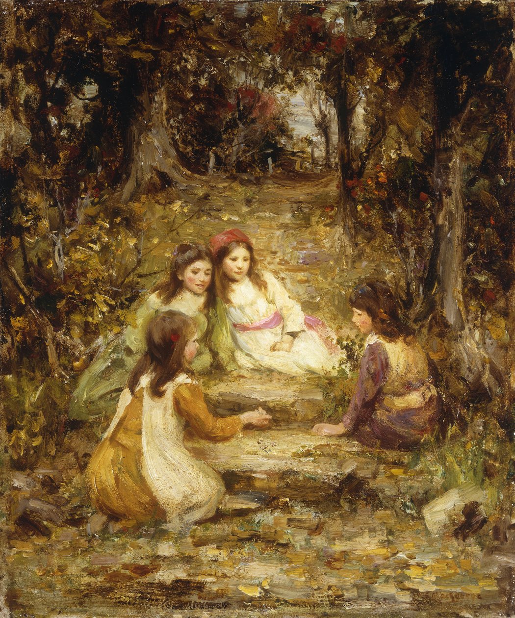 Enfants dans un verger - William Stewart MacGeorge