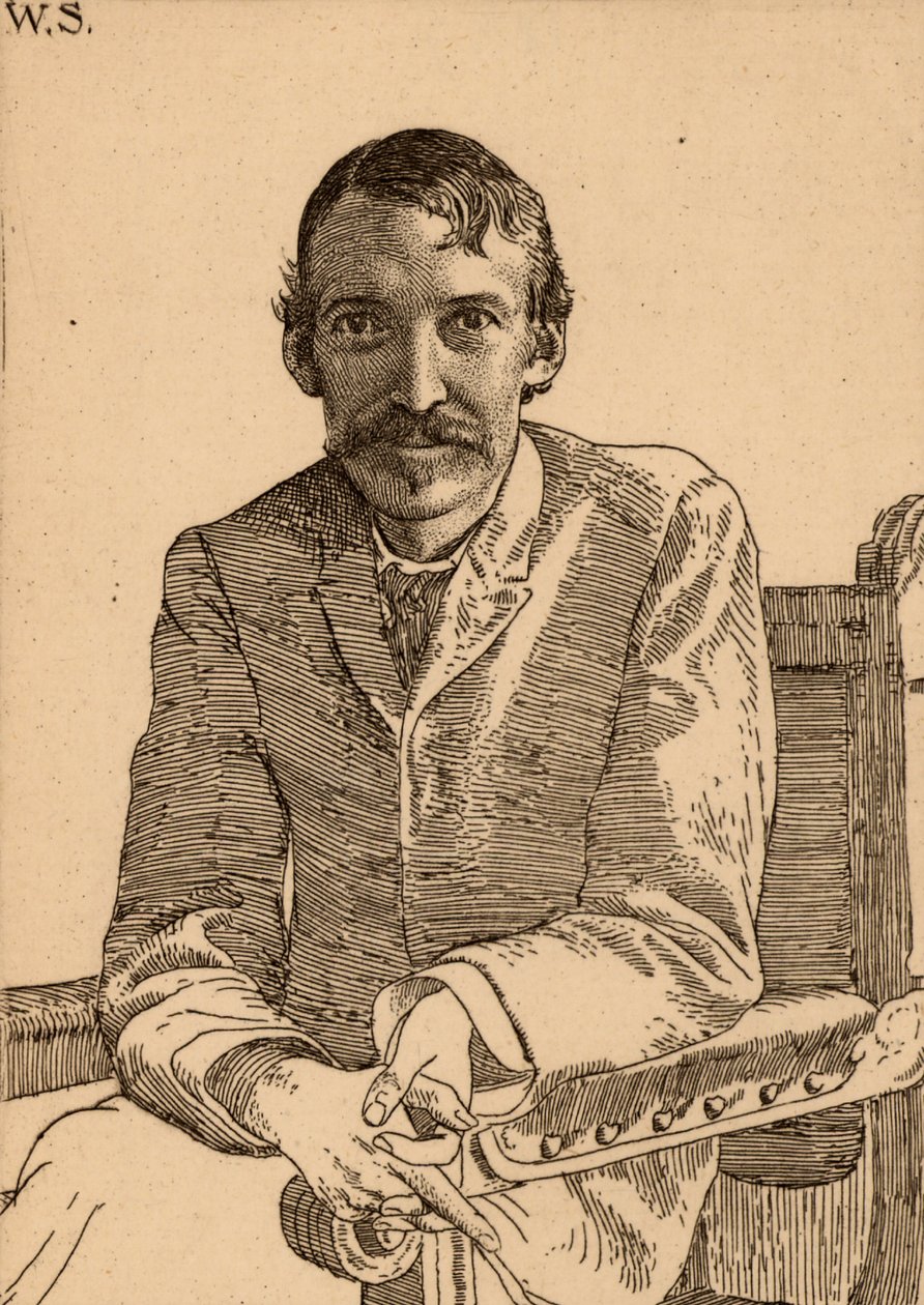 Robert Louis Balfour Stevenson (1850-1894) auteur écossais - William Strang