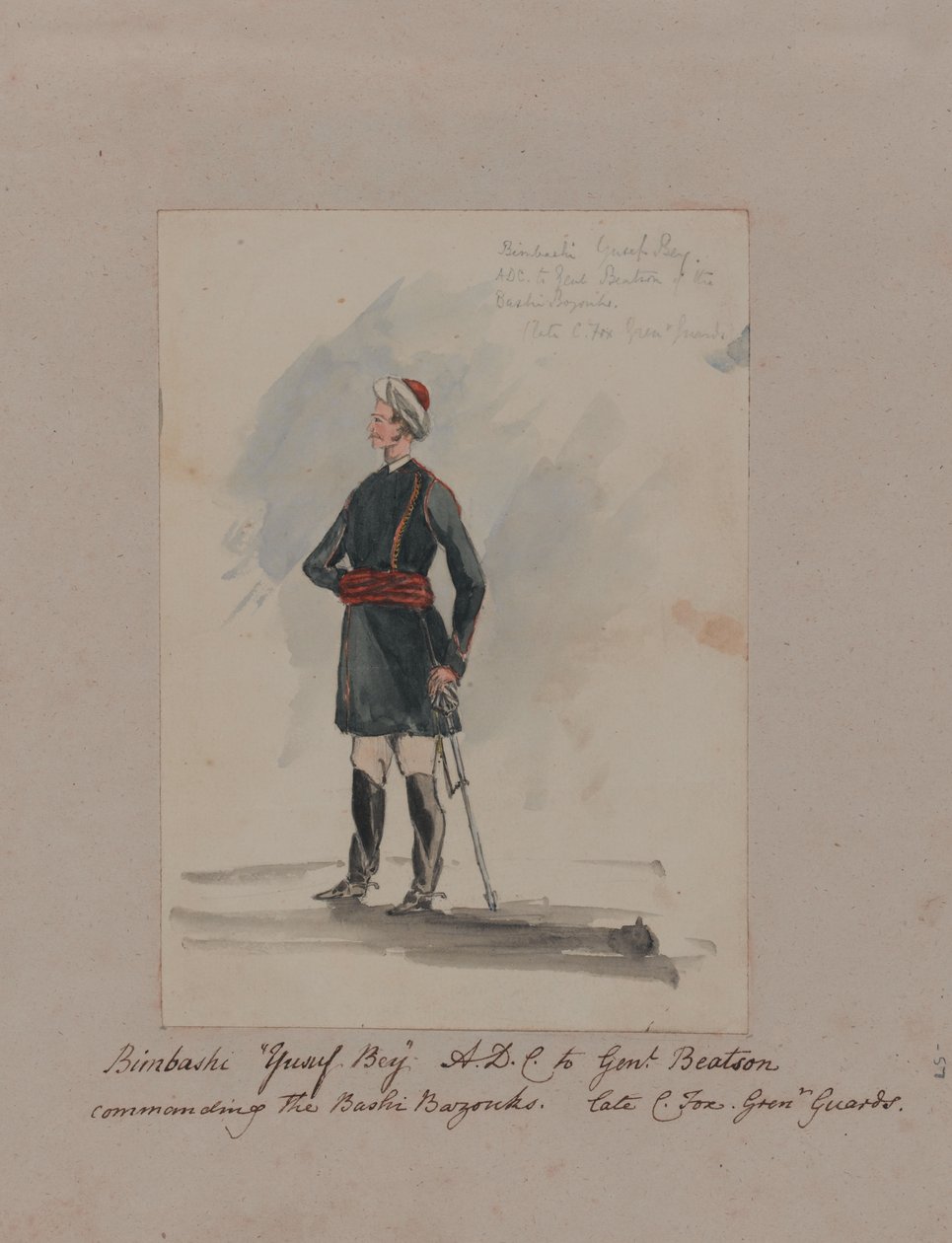 Bimbashi Yusuf Bey A.D.C. au général Beatson commandant les Bashi Bazouks - William Thomas Markham