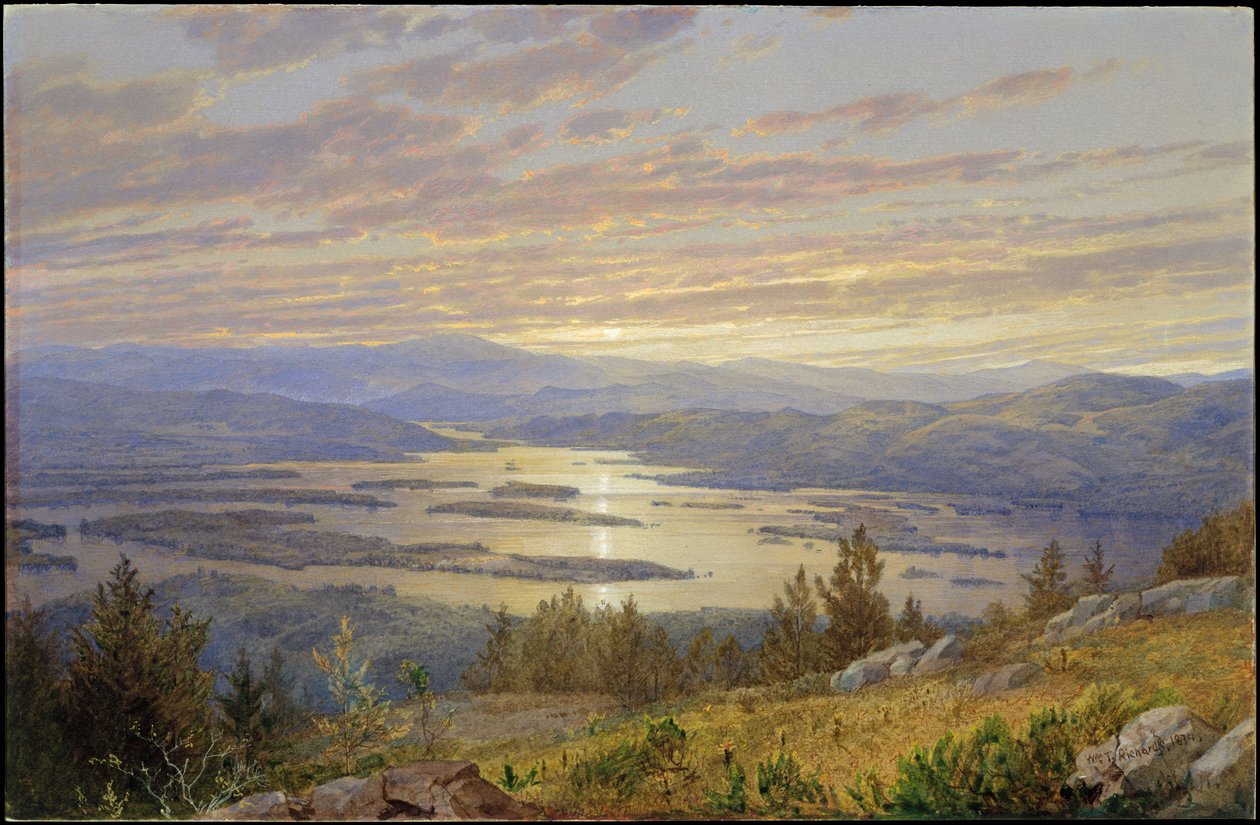 Lac Squam depuis Red Hill - William Trost Richards
