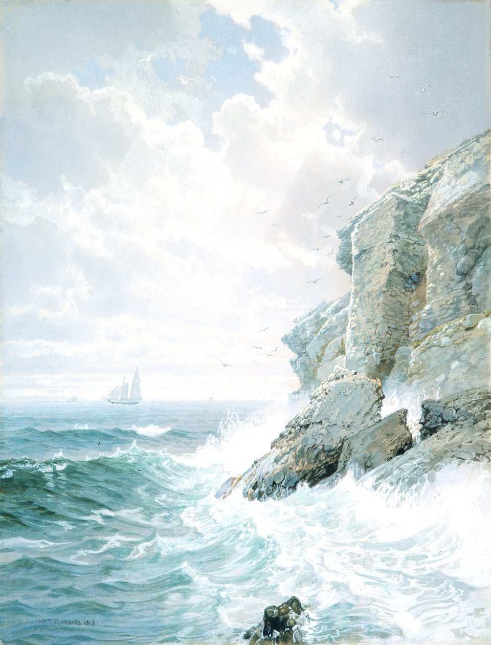 La falaise du Purgatoire - William Trost Richards