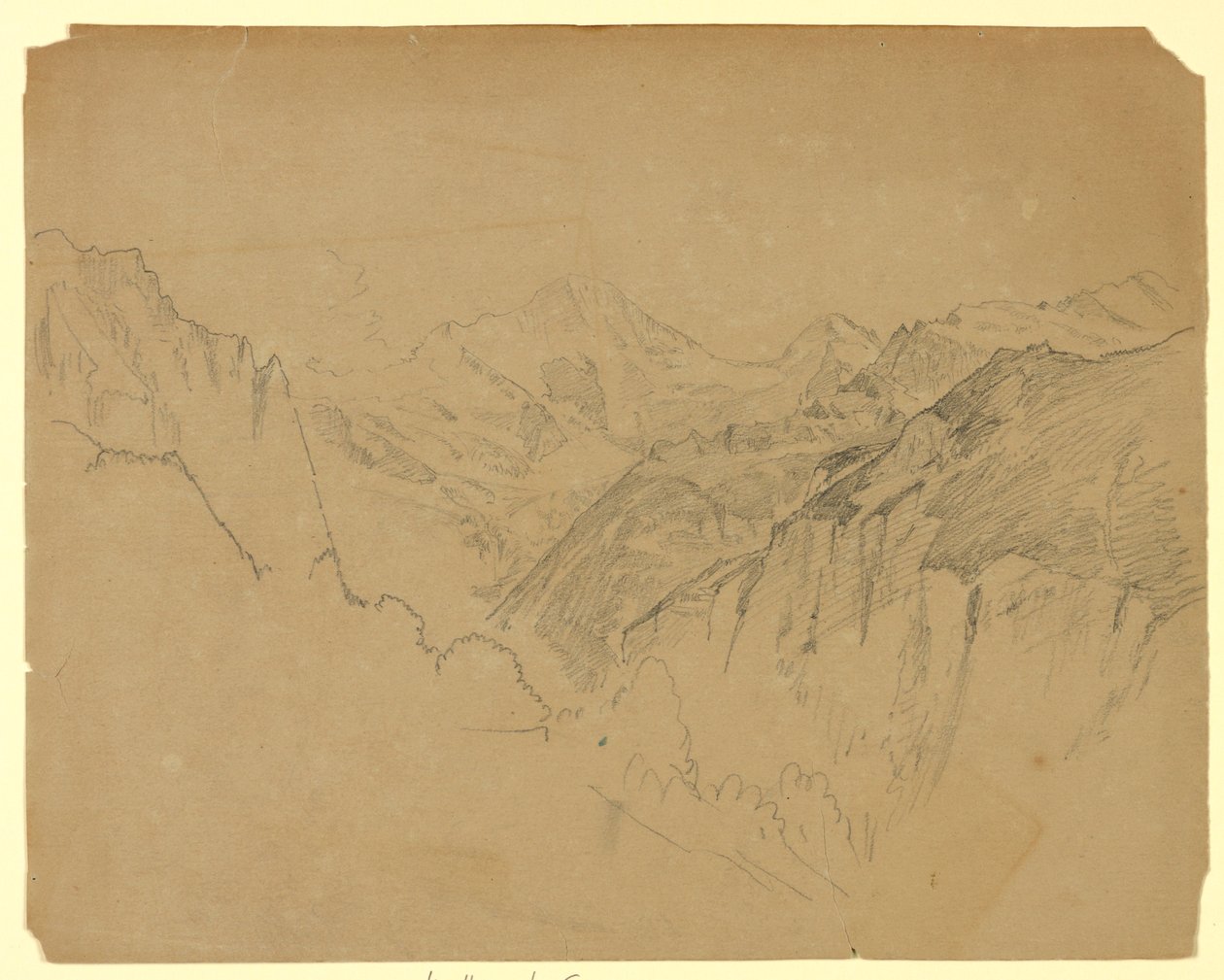 Étude de paysage, Lauterbrunnen, Suisse - William Trost Richards