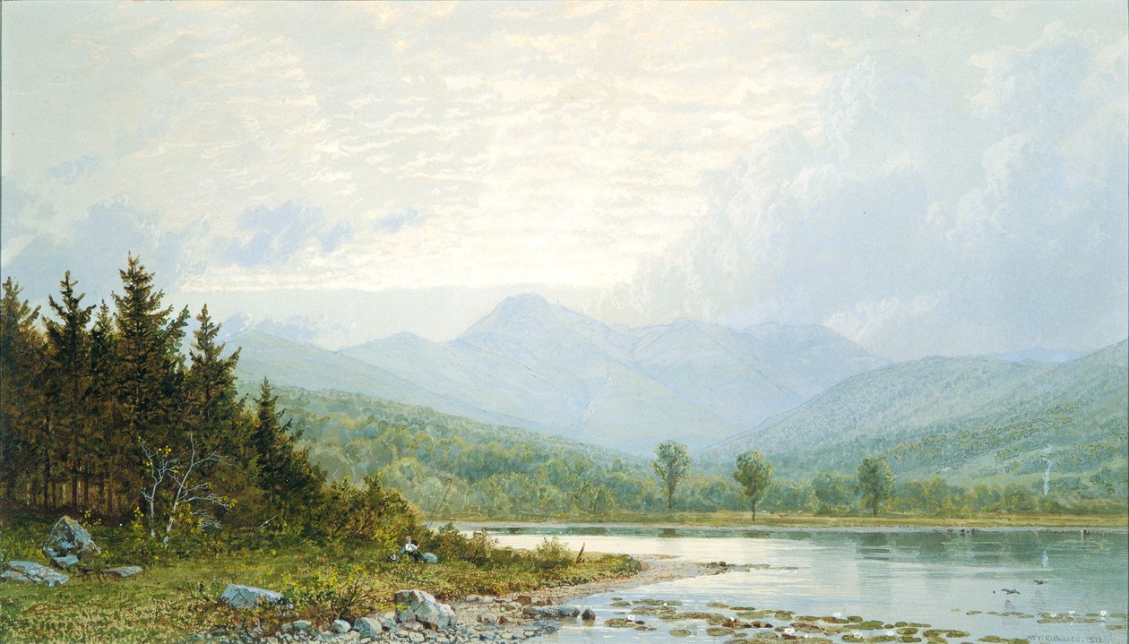 Coucher de soleil sur le mont Chocorua, dans le New Hampshire - William Trost Richards